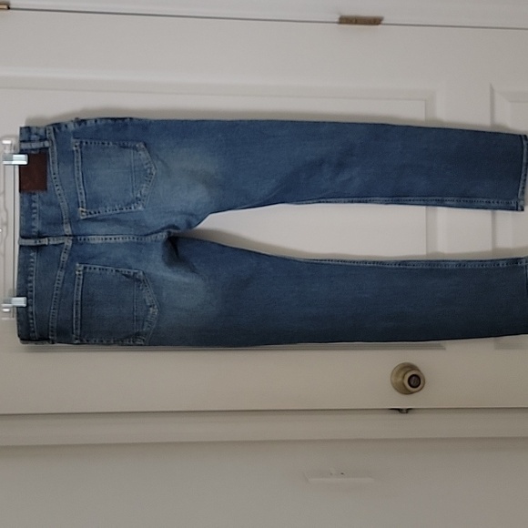 ALLSAINTS SIze 34 Waist "Rex" Denim Blue Jeans, Factory Distressed, Gently Used - Picture 3 of 15